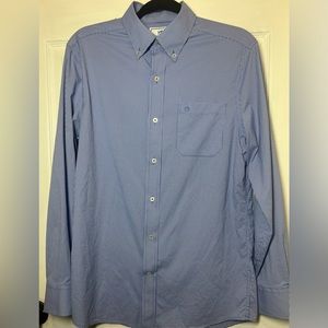 SOUTHERN TIDE Men's Intercostal Blue/White Plaid Long Sleeve Shirt SMALL EUC